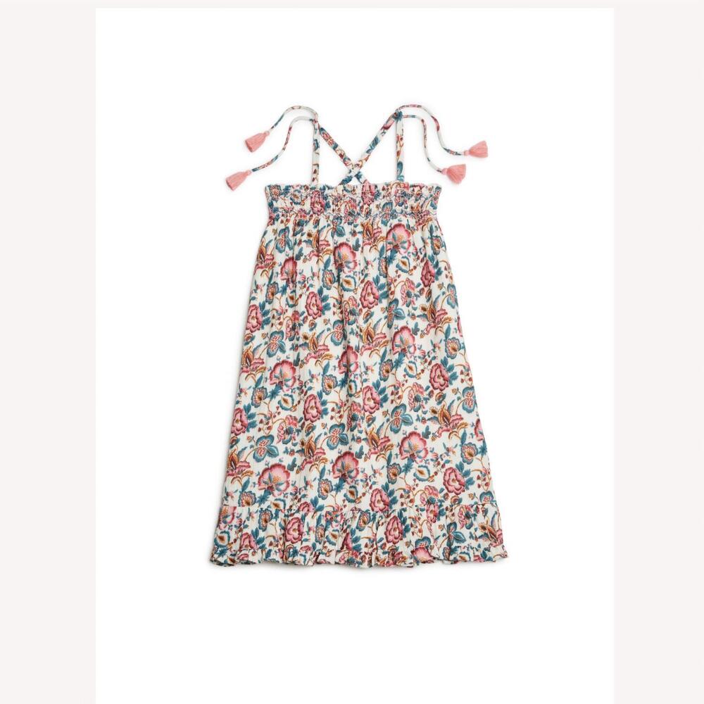 NEW LOUISE MISHA girl's marceline dress in cream indian flowers